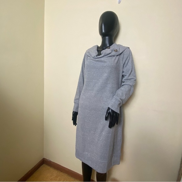 NWOT Derek Heart  Off - Shoulder Gray Sweater Dress  Sz 1X - Picture 15 of 16